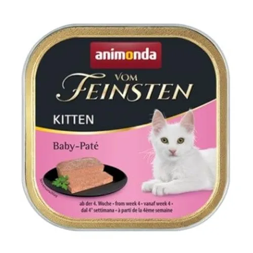 Animonda Cat Vom Feinsten Kitten Baby Pate 100g - Alleinfuttermittel für Kätzchen ab 4 Wochen, hochwertige Zutaten und Rabatt für Stammkunden 3%