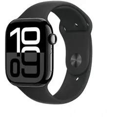 Apple Watch Series 10 (GPS 42 mm) - Smartwatch in Diamantschwarz mit Fitness-Tracking, EKG-Funktion und 50m Wasserschutz, ideal für Gesundheit und Sport