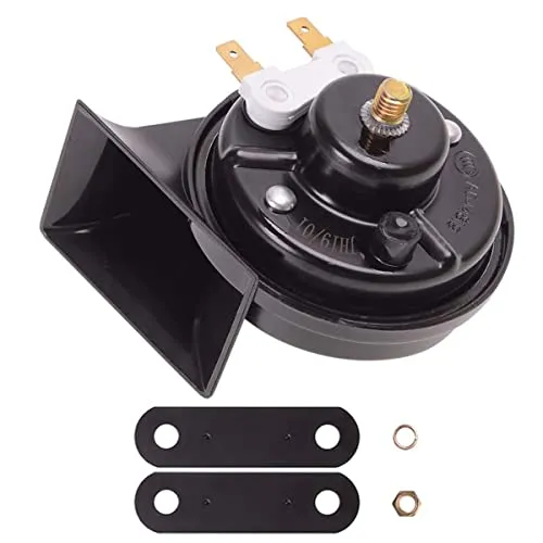 Evermotor Hupe 12v Universal Horn Signalhorn Motorrad Autohupe für Autos und Motorräder 12V 500 Hz 118 db Lauts E-Mark E-geprüf