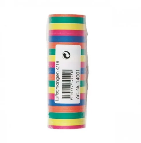 STYLEX 14001 - Luftschlangen, 18er Röllchen, 4 m