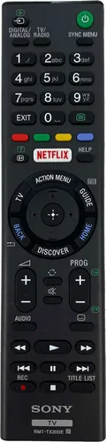 Sony Remote Commander RMT-TX200 - Original Fernbedienung für Sony Fernseher - Tastaturen – Original Sony Qualität, sofort einsatzbereit ohne Programmierung, kompatibel mit zahlreichen Sony Bravia Smart TVs.