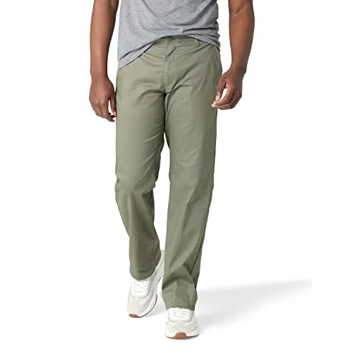 Lee Men's Performance Series Extreme Comfort Straight Fit Pant, Muted Olive, 38W x 32L