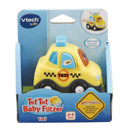 VTECH Tut Baby Flitzer - Taxi Spielzeugauto, Gelb