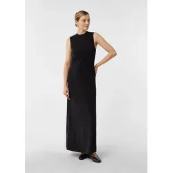 Comma Langes ärmelloses Kleid mit Glitzergarn - Elegantes langes Kleid mit Glitzergarn, Stehkragen und verdecktem Reißverschluss. Ideal für besondere Anlässe und sorgt für einen strahlenden Auftritt.
