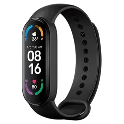 Xiaomi Mi Band 6 NFC Fitness Tracker mit AMOLED-Display - Der Xiaomi Mi Band 6 NFC Fitness Tracker überzeugt mit einem 1,56 Zoll großen AMOLED-Display und einer Akkulaufzeit von bis zu 14 Tagen. Ideal für Sportliche, die ihre Aktivitäten präzise überwachen möchten.