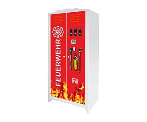 Stikkipix Feuerwehr Möbelsticker/Aufkleber für den Kinderschrank HENSVIK von IKEA - IM201 - Möbel Nicht Inklusive