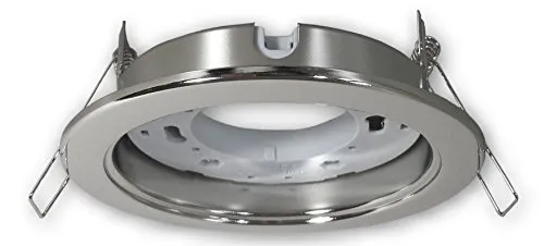 LICHT DISCOUNT LED Einbaustrahler GX53 230 V chrom glänzend Einbauleuchte Spot Strahler für GX53 LED Leuchtmittel Deckeneinbaustrahler Deckeneinbauspot Einbauspot für Deckenmontage