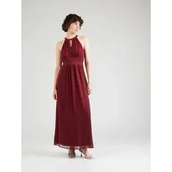 Vila Abendkleid VIMILINA – Elegante Spitze in Rot - Kleider für besondere Anlässe, schmale Passform mit edler Spitze und Recyclingmaterial für umweltbewusste Eleganz.