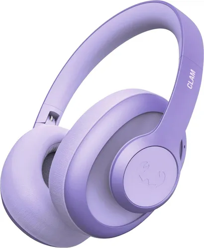 Fresh 'n Rebel Clam Blaze Bluetooth Kopfhörer - 80 Stunden Spielzeit, Wind-Noise Cancelling, Perfekte Anrufe (Lila) - Kopfhörer mit 80 Stunden Spielzeit, ideal für Reisen und Freizeit. Erleben Sie kristallklare Anrufe und komfortable Nutzung dank Ambient-Sound-Modus und Schnellladefunktion.