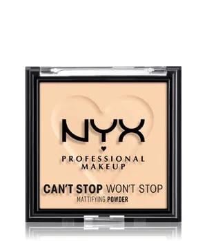 NYX Professional Makeup Can't Stop Won't Stop Mattifying Powder Kompaktpuder 6 g Nr. 02 - Light