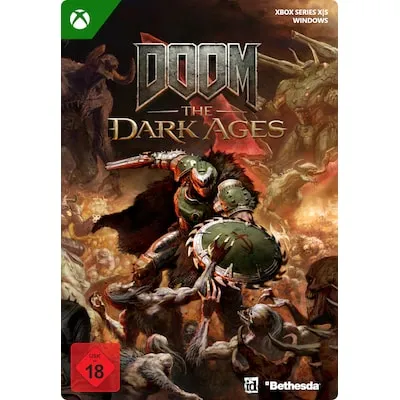 DOOM: The Dark Ages Standard Edition - Xbox Download Code - Gutschein für Xbox, erlebe den ultimativen Shooter-Spaß mit packender Action und intensiven Kämpfen, Altersfreigabe ab 18 Jahren.
