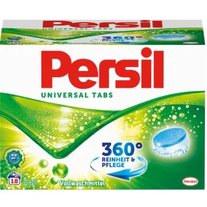 Henkel AG & Co. KGaA Persil Universal Tabs Vollwaschmittel, Leistungsstarke Waschkraft in fertig portionierter Form, 1,116 kg - Packung für ca. 18 Waschladung PTU8
