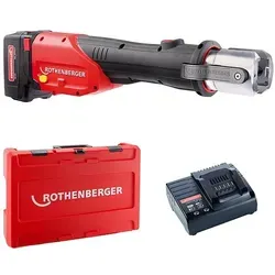 Rothenberger ROMAX 4000 Basic Set - elektrohydraulische Akku-Pressmaschine, leicht und ergonomisch für effizientes Arbeiten bis 110 mm
