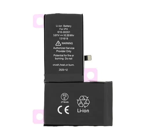 616-00351 Akku für iPhone X wie Original 2716mAh Ersatzakku Handy-Akku (1 St)