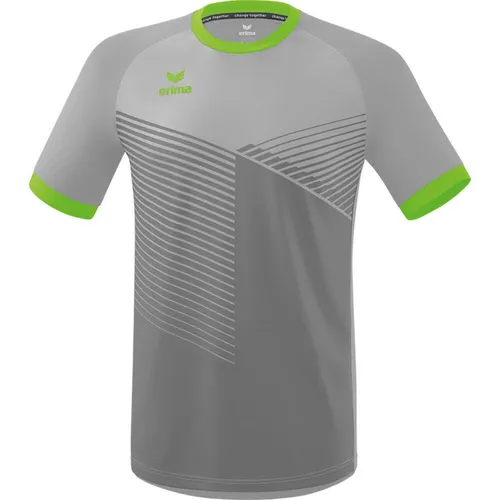 Erima Handballtrikot Mantua Trikot XL - Trainingsbekleidung aus 100% recyceltem Polyester, ideal für umweltbewusste Handballspieler, Größe XL in modernem Silver Grey/Green Gecko.