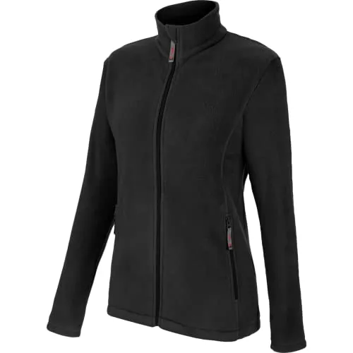 Würth MODYF Fleecejacke Job+ komfortable Fleecejacke für die Arbeit und Freizeit Weiche Fleecejacke für Frauen, Schwarz