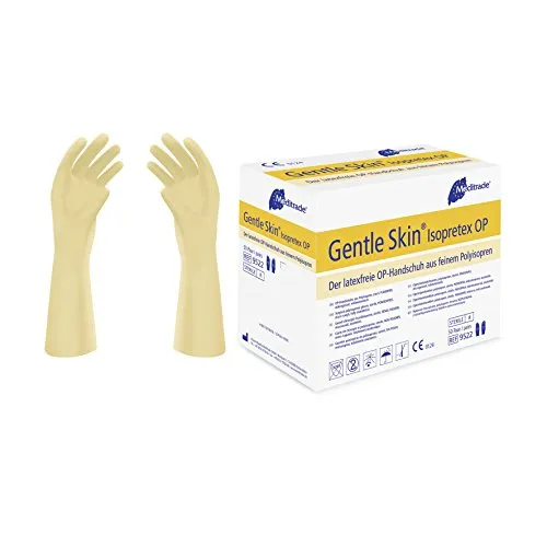 Meditrade 952275 Gentle Skin Isopretex Polyisopren Latexfreie Op-Handschuh, Steril, Puderfrei, Größe 7,5 (100-er pack)