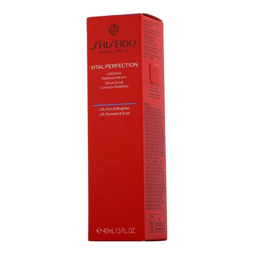 Shiseido Vital Perfection Liftdefine Radiance Serum 40 ml - Gesichtsserum für straffere Haut und definierte Konturen. Mit ReNeura Technology ++TM und Brunnenkresse-Extrakt für einen klaren, strahlenden Teint. Ideal für eine jugendlichere Ausstrahlung.
