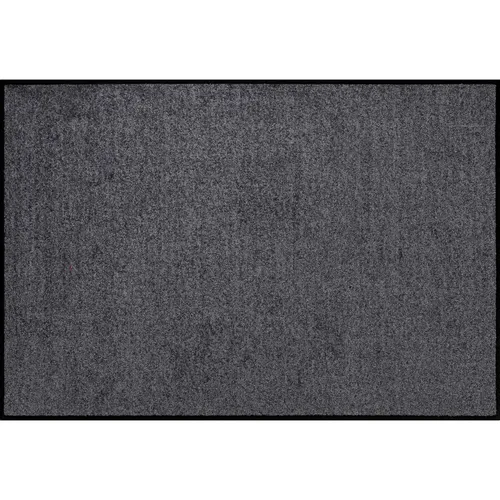 Salonloewe Fußmatte waschbar Anthrazit 40x60 cm - strapazierfähige und rutschfeste Wohnmatte für Innen und Außen, ideal für Allergiker und pflegeleicht bis 60 Grad waschbar