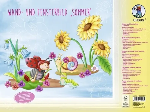 BASTELSET WAND- UND FENSTERBILD SOMMER