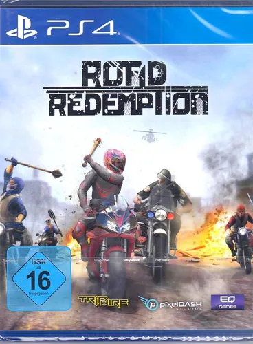 Road Redemption - PS4 - Actiongeladenes Rennspiel - PC- & Videospiele, Erlebe spannende Motorradrennen im Koop-Modus für bis zu 4 Spieler, mit packender Action und vielfältigen Sprachoptionen.