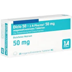 DICLO 50-1A Pharma magensaftresistente Tabletten 20 St