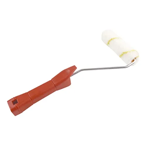 Amig - Spezieller Mini-Perlonroller mit Tropfschutz Mod. 4410 | 60 mm | Mit Stange aus Polypropylen und verzinktem Stahl | Glatte Oberfläche | Kunststofffarbe