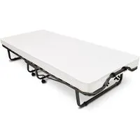 Beautissu klappbares Gästebett Venetia - 90x200 cm, faltbares Reisebett mit 10,5 cm Schaumstoffmatratze und stabilem Stahlrahmen, ideal für Übernachtungsgäste und platzsparend verstaut