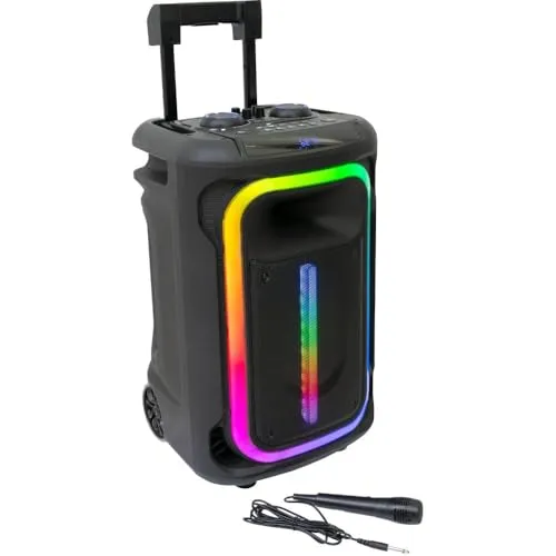 Ibiza MOBILE800 akkubetriebenes Party Soundsystem 800W - PA Komplettset mit 800W Leistung, ideal für mobile Events. Genießen Sie Bluetooth, USB und Mikrofoneingänge für unvergessliche Karaoke-Partys!