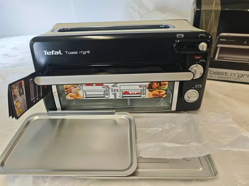 Tefal Toast n Grill TL6008 - 2 in 1 Toaster und Mini-Ofen, energieeffizient mit 1300 Watt und ohne Vorheizen, ideal für Brötchen, Sandwiches und kleine Pizzen