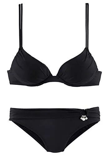 s.Oliver RED LABEL Damen Bikini schwarz 34 (XS) A