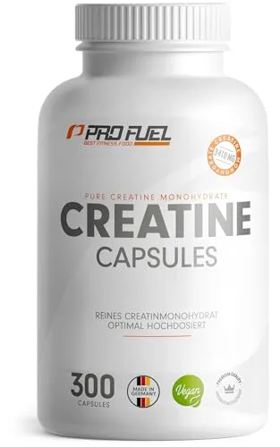 Creatin 5000 Giga Caps - Hochdosierte Kreatinkapseln mit 1137 mg pro Kapsel - Aminosäure Kreatin - Ultra hochdosierte Kapseln mit 5000 mg Creatin pro Tag, 100% vegan und laborgeprüft für höchste Qualität.