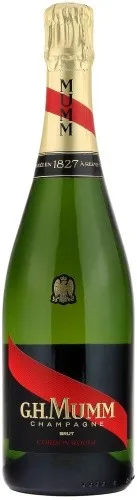 G.H. Mumm Champagne Cordon Rouge brut 0,75l - Exquisite Champagner aus Frankreich, perfekt für festliche Anlässe mit einer feinen Perlage und fruchtigen Aromen.