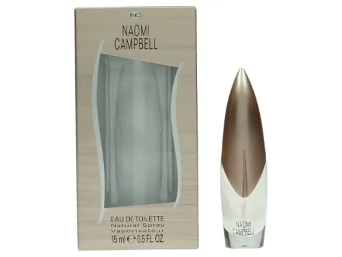 Naomi Campbell Eau de Toilette (EdT) 15 ml - Eau de Toilette für Frauen, verführerisch und geheimnisvoll, mit holzig-orientalischer Duftrichtung und luxuriösen Noten von Kaktusblüte und Bourbon-Vanille für einen nachhaltigen Eindruck.