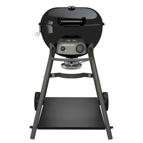 Gaskugelgrill Kensington 480 G, schwarz - Leistungsstarker Gasgrill für 6 Personen - Grills: Der Outdoorchef Kensington 480 G mit 5,6 kW Ringbrenner und Easy Flip Trichtersystem ermöglicht direktes und indirektes Grillen. Ideal für kleine Balkone und Terrassen.