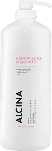 ALCINA Farbpflege-Shampoo 1250 ml - Spezial-Shampoo für coloriertes Haar, das regeneriert und pflegt. Mit Struktur- und Farbschutz für intensiven Glanz und bessere Kämmbarkeit. Ideal für stark beanspruchtes Haar.