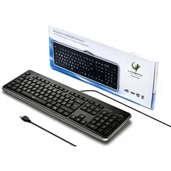 Lacerto GRANDA-D860 Tastatur mit LED-Beleuchtung und großen Buchstaben - Ideal für Senioren und Sehbehinderte - Multimedia Tastatur mit extra großen Buchstaben und praktischer Hintergrundbeleuchtung. Schnelle Plug & Play Installation, spritzwassergeschützt und ergonomisch für optimalen Schreibkomfort.