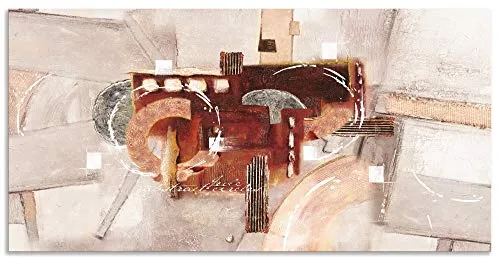 ARTland Wanddeko Wandbild Alu Verbundplatte für Innen & Outdoor Bild 60x30 cm Gemälde Abstrakte Kunst Modern Kreativ Abstrakt D7FW