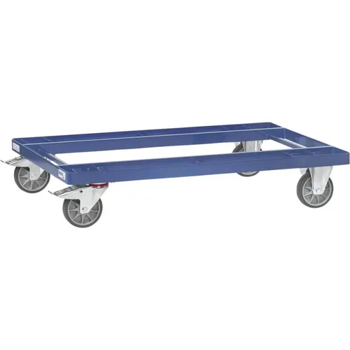 Fetra Paletten-Fahrgestell 22501 - Transportgeräte & Rampen mit 500 kg Tragkraft, pulverbeschichtet und ideal für den einfachen Warentransport von Flachpaletten und Gitterboxen im Lager.