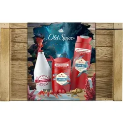 Old Spice Captain Tin Box Geschenkset für Herren - Körperpflege-Set für moderne Männer, enthält Duschgel, After Shave und Deo-Stick. Ideal als Geschenk, sorgt für frischen Duft und umfassende Pflege.