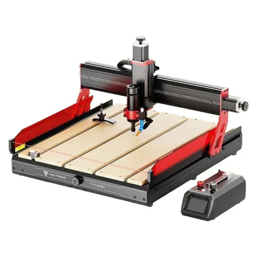 TwoTrees TTC6050 CNC-Fräsmaschine 620202027 - Präzise CNC-Graviermaschine für Holz- und Metallbearbeitung. Robuste Aluminiumlegierung, hochwertige Kugelumlaufspindeln und eine große Gravierfläche von 600 x 500 mm für vielseitige Projekte.