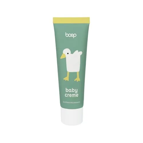 boep Babycreme | Vegane Naturkosmetik Gesichtscreme für Babys & Kinder | Empfohlen von Hebammen | Mit Bio Calendula, Bio Sheabutter & Mandelöl | Entwickelt von einer Ärztin & Mama (50 ml)