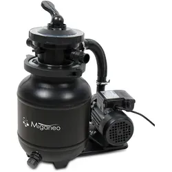 Miganeo Sandfilteranlage Dynamic 6500 Speed Clean | schwarz | 4,5 m3/h Leistung