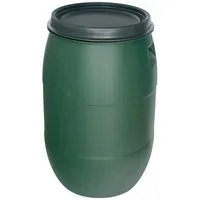 PROREGAL® Regentonne Mehrzweckfass 120/220 Liter – Grün - Regentonne aus robustem Kunststoff, ideal für die Regenwassernutzung, mit praktischem Deckel für einfachen Zugang und Schutz.