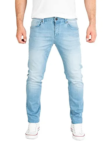 Yazubi Hellblaue Herren Jeans Hose Akon - Slim Fit - Stylische Slim Fit Jeans aus 98% Baumwolle mit einzigartiger Used-Waschung für coole Outfits. Perfekte Passform und moderne Details machen sie zum idealen Kombipartner.