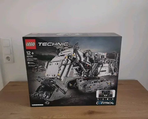 LEGO 42100 Technic Control+ Liebherr Bagger R9800 - Ferngesteuerter 4.108 Teile Bagger, präzise Steuerung über LEGO TECHNIC CONTROL+ App und vielfältige Funktionen