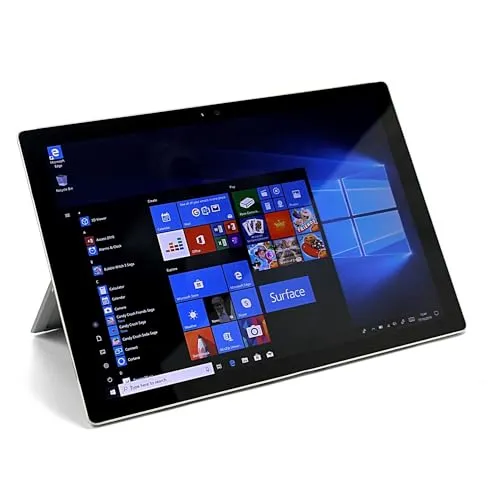 Microsoft Surface Pro 4 mit Intel Core i7-6650U (12.3-zoll, 8GB RAM, 256GB SSD) Platin (Generalüberholt) 2015