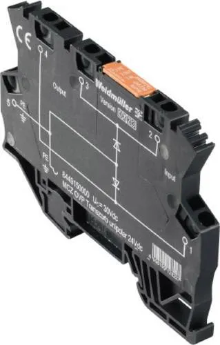 Weidmüller 8449150000 MCZ OVP TAZ DIODE 24VDC - Effizienter Überspannungsschutz für die MSR-Technik. Das 10er Set bietet schnelle Verdrahtungsmöglichkeiten durch Zugfederanschlüsse und ist ideal für kompakte Anwendungen.