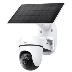 TP-Link Tapo TC90 KIT - Solarbetriebene Überwachungskamera - Vielseitige Überwachungskamera für Innen und Außen, mit 2304 × 1296 px Auflösung, motorisch drehbar und IP65 geschützt. Ideal für sichere Überwachung mit praktischer App-Steuerung.