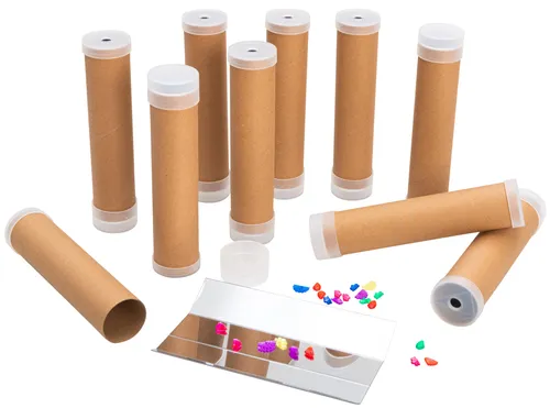 Betzold Kaleidoskop-Bastelset - Kreatives Gestalten für Kinder - Bastelzubehör für Kinder ab 4 Jahren, fördert die Kreativität und Motorik, ideal für Geburtstagsfeiern oder kreative Nachmittage.